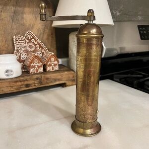 Brass Pepper Mill made in Greece